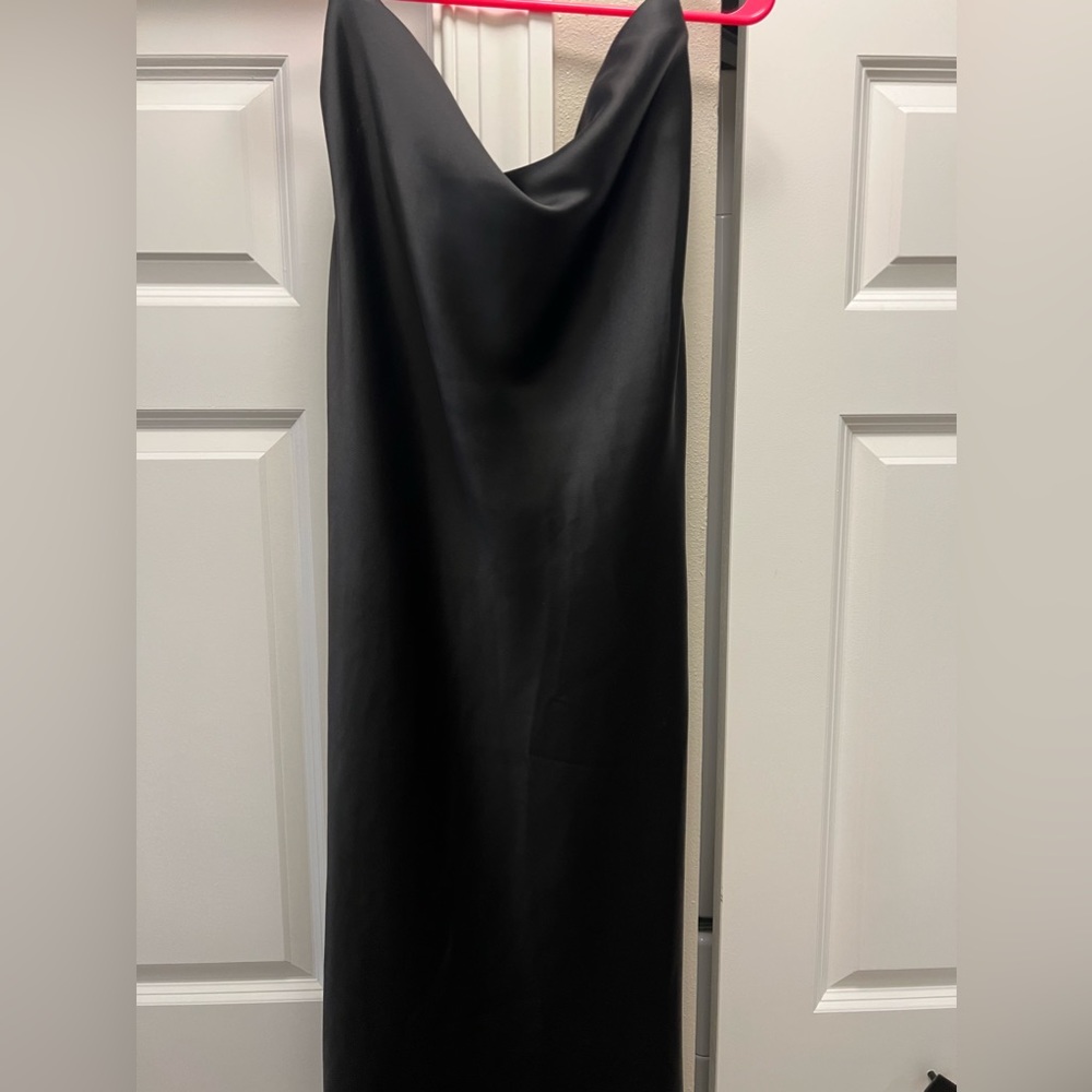 Zara strapless dress- black